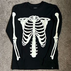 Skeleton Shirt Black Men’s Small Rude Brand
